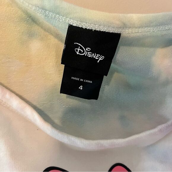 Torrid Minnie Mouse Pastel Rainbow Tie Dye Terry Off-Shoulder Sweatshirt Size 4 - Picture 10 of 10